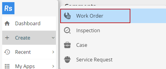 Create an Unattached Work Order