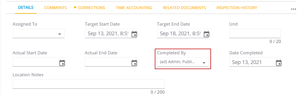 Date Completed Fill In Complete a Task