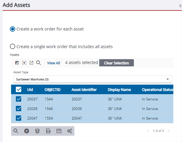 Work Order Stack Create an Attached Work Order