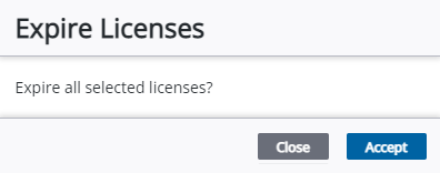 Image of Expire Licenses panel