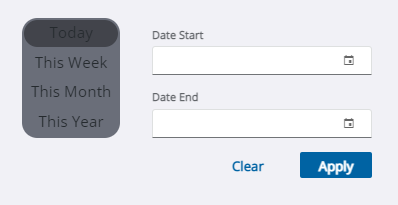 Image of License Management calendar search criteria