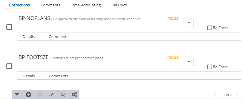 Image of Edit Task panel with Corrections section open