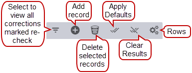 Image of Corrections icons called out