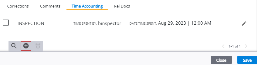 Image of Edit Task panel with Time Accounting section open and Add record highlighted