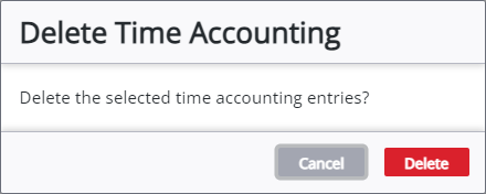 Image of Delete Time Accounting panel