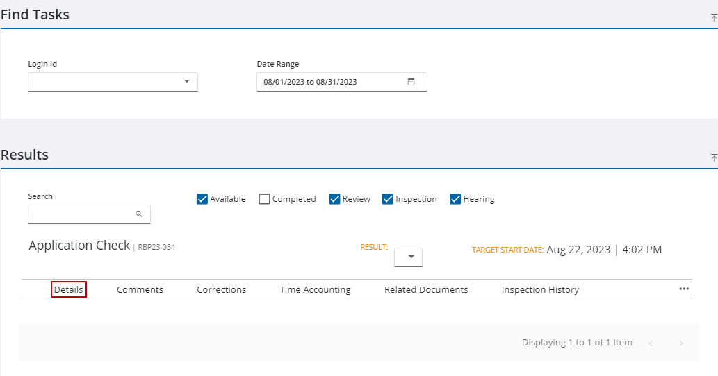 Image of Task Manager Results panel with Details highlighted