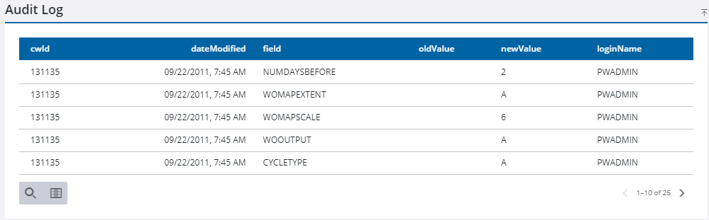 View the Audit Log