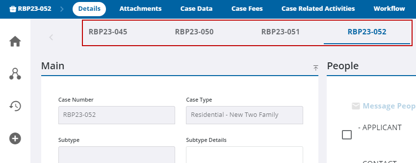 Image of case summary page with multiple cases highlighted
