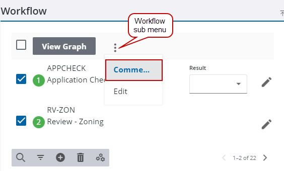 Workflow Comment Use Comments on a Task