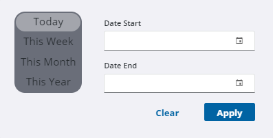 Image of License Management calendar search criteria