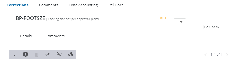 Image of Edit Task panel with Corrections section open