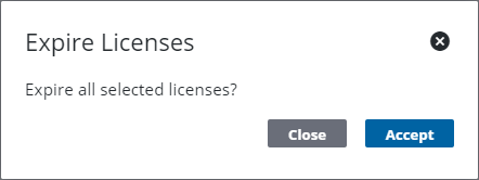 Image of Expire Licenses panel