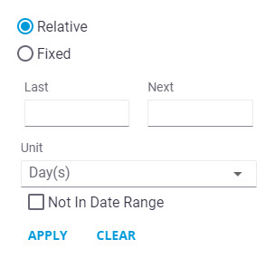 Date Range Fields