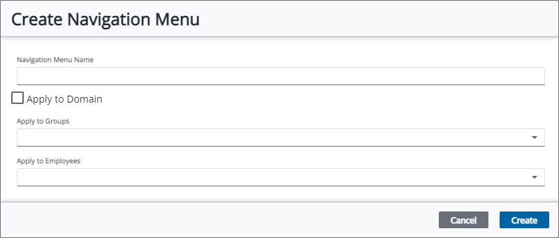 Create a Menu