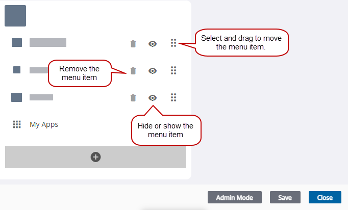 Modify Existing Menu Items