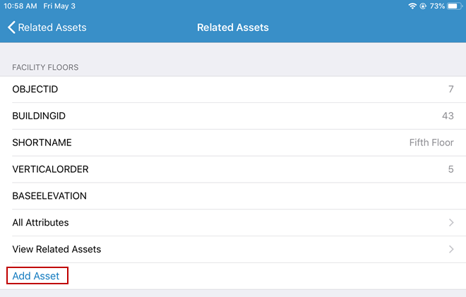 View Related Assets and Create a Work Order